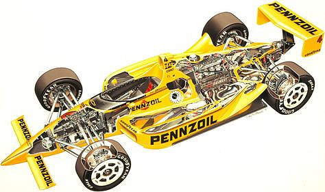 INDYCAR Cutaway